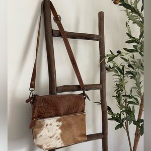 Myra Bag Leather Cowhide Purse